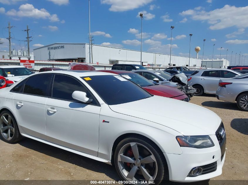 2012 Audi S4 Prestige VIN: WAUKGAFL8CA030709 Lot: 40473074