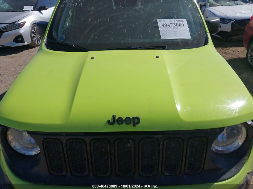 ZACCJBAB8JPJ08915 2018 Jeep Renegade Upland Edition 4X4