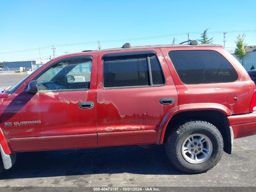 1999 Dodge Durango VIN: 1B4HS28Z7XF601969 Lot: 40473197