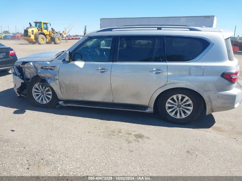 2021 Nissan Armada Sv 4Wd VIN: JN8AY2AD5M9662267 Lot: 40473229