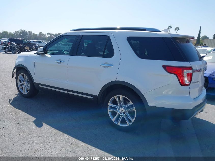 1FM5K7F83HGA98834 2017 Ford Explorer Limited