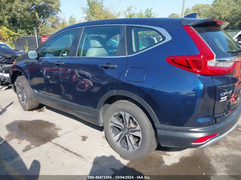 2018 Honda Cr-V Lx VIN: 2HKRW6H39JH224315 Lot: 40473265