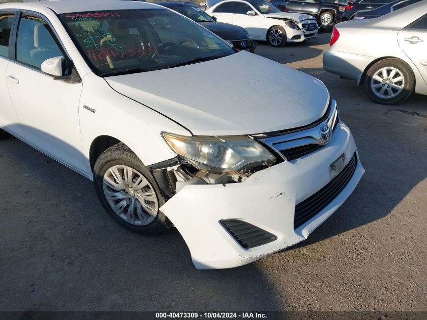 4T1BD1FK1DU075229 2013 Toyota Camry Hybrid Le