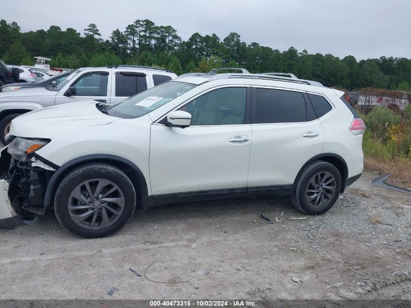 2016 Nissan Rogue Sl VIN: 5N1AT2MT2GC893918 Lot: 40473315