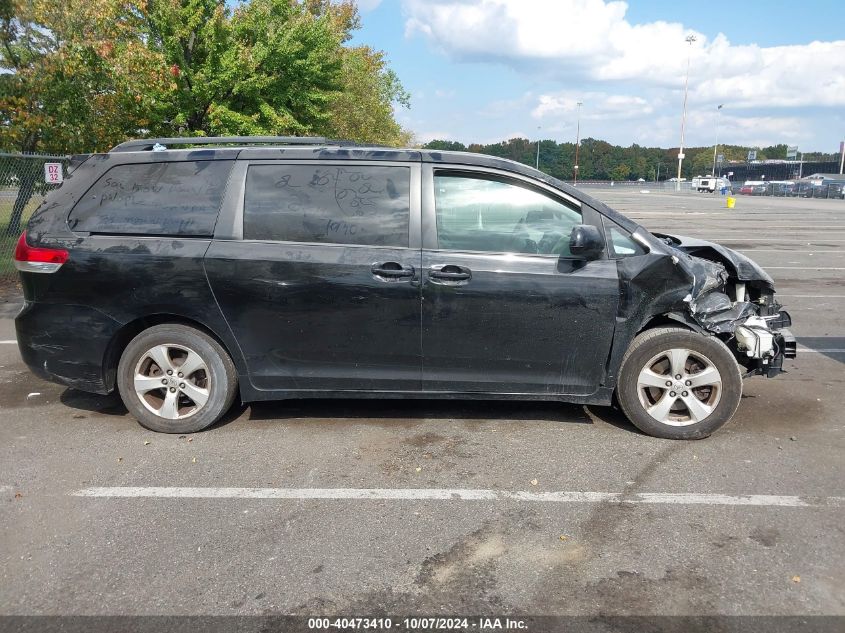 5TDKK3DC7DS315051 2013 Toyota Sienna Le V6 8 Passenger