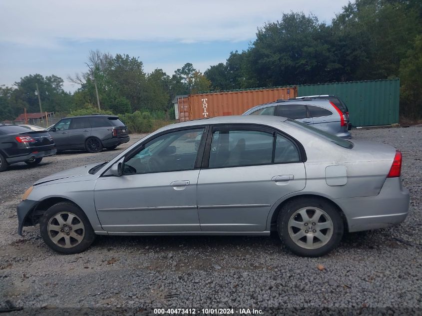 2003 Honda Civic Ex VIN: 2HGES26703H611261 Lot: 40473412