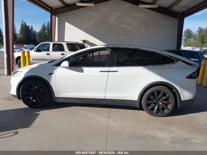 2017 Tesla Model X P100D VIN: 5YJXCBE40HF055803 Lot: 40473547