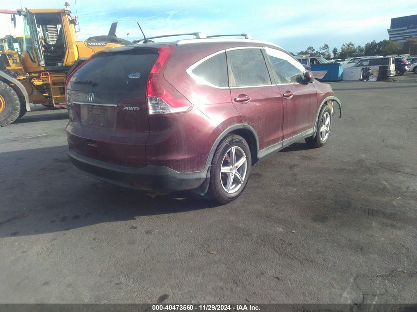 Vin: 5j6rm4h78el114459, lot: 40962253, honda cr-v ex-l 20144