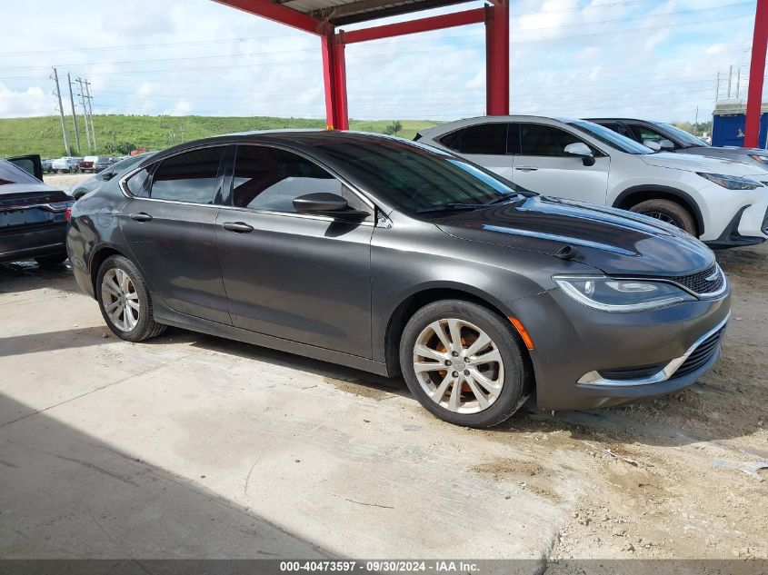 2015 Chrysler 200 Limited VIN: 1C3CCCAB6FN671761 Lot: 40473597