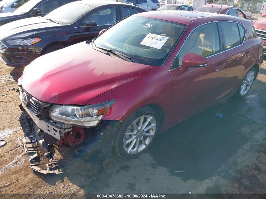 2011 Lexus Ct 200H Premium VIN: JTHKD5BH2B2013366 Lot: 40473682