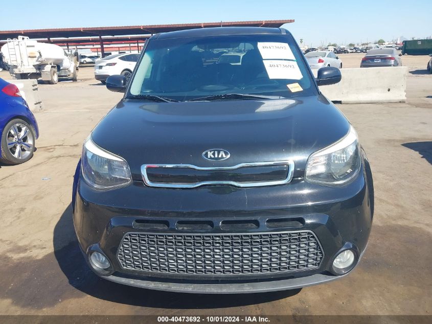 2016 Kia Soul + VIN: KNDJP3A54G7830686 Lot: 40473692