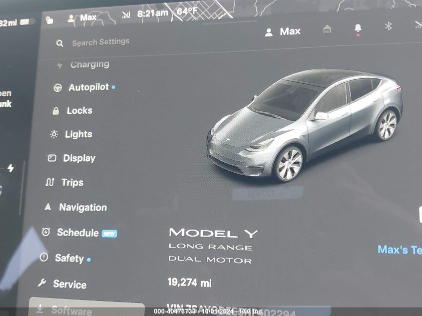 7SAYGDEE5NF402294 2022 Tesla Model Y