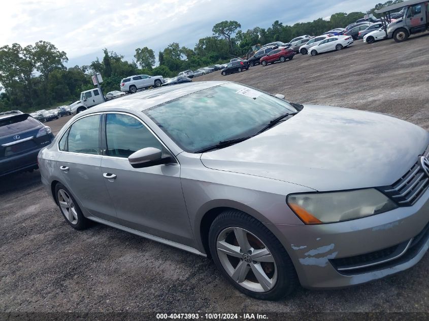 2013 Volkswagen Passat Se VIN: 1VWBN7A35DC125136 Lot: 40473993