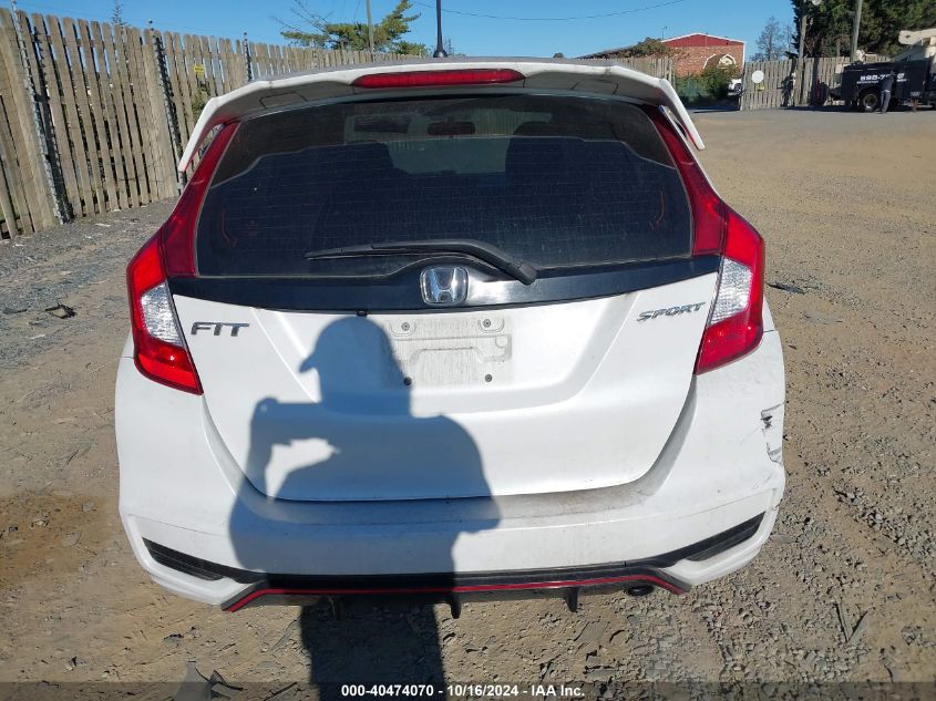2019 Honda Fit Sport VIN: 3HGGK5H60KM722424 Lot: 40474070