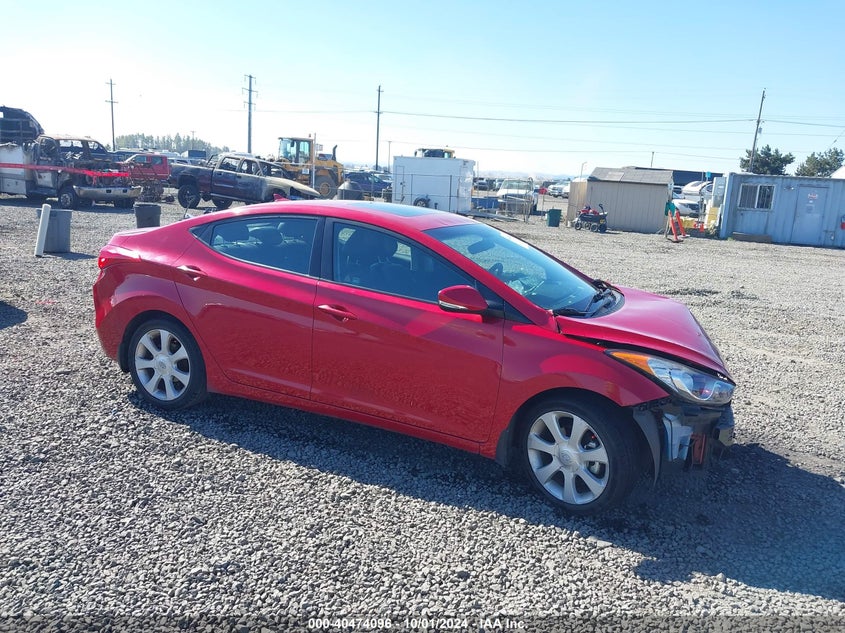 2013 HYUNDAI ELANTRA VIN: KMHDH4AE2DU941360