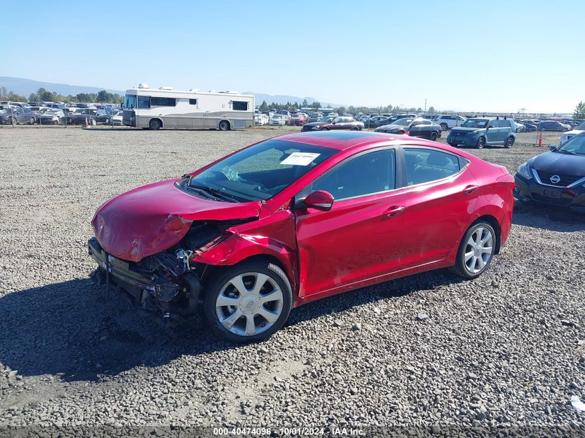 2013 HYUNDAI ELANTRA VIN: KMHDH4AE2DU941360