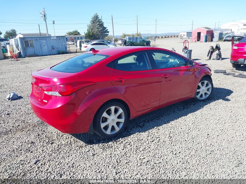 2013 HYUNDAI ELANTRA VIN: KMHDH4AE2DU941360