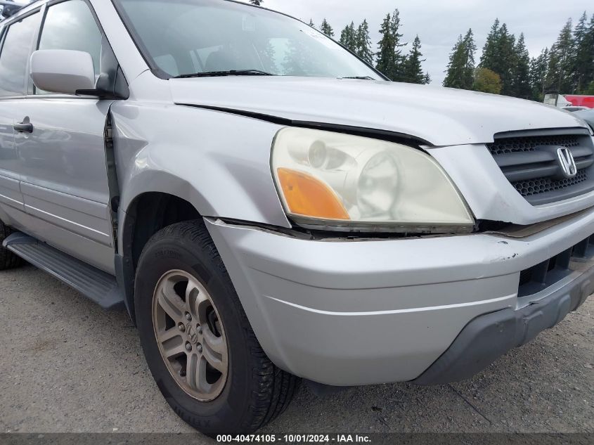 2005 Honda Pilot Ex-L VIN: 5FNYF18575B019158 Lot: 40474105