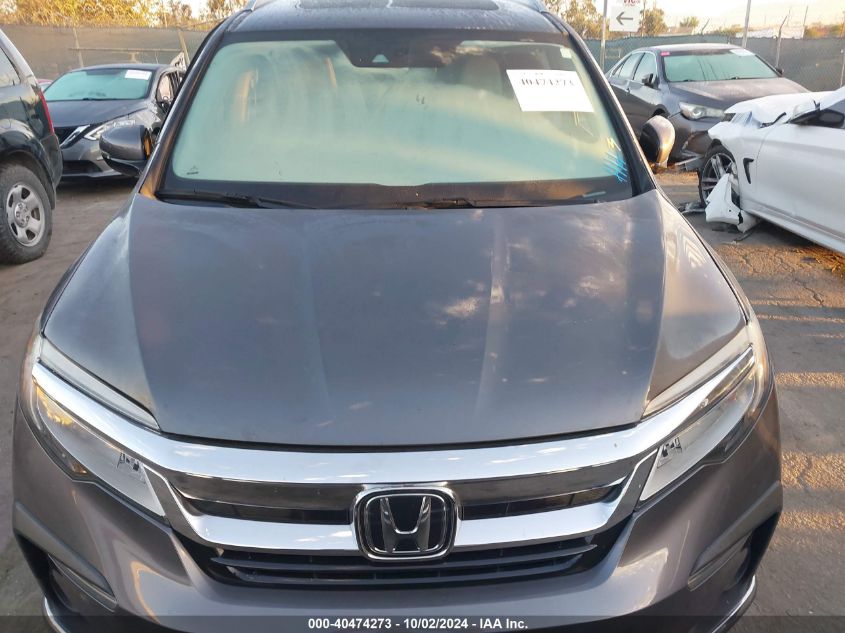 2019 Honda Pilot Touring VIN: 5FNYF5H63KB003731 Lot: 40474273