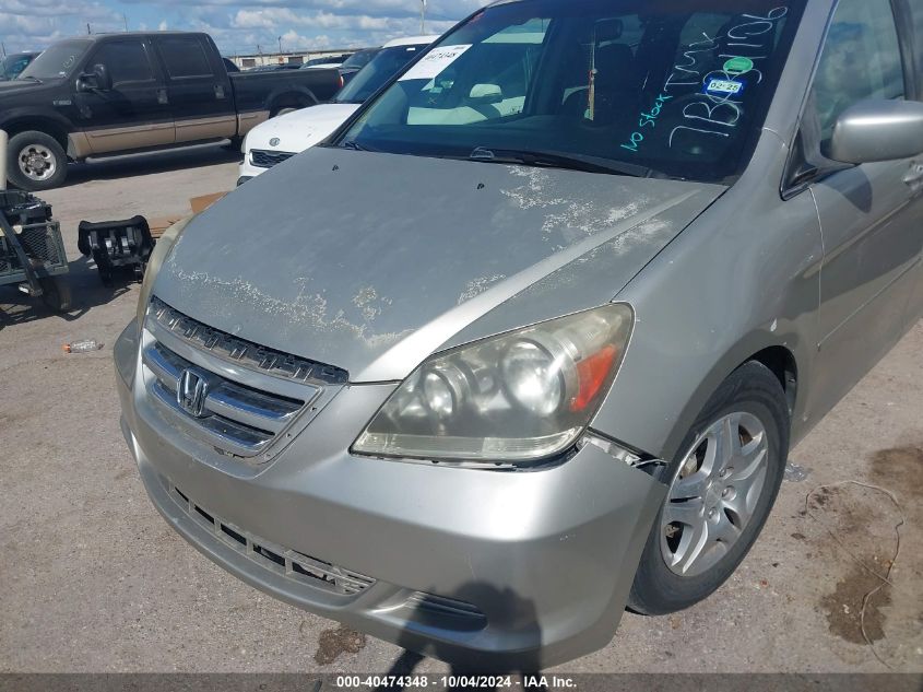 2007 Honda Odyssey Ex-L VIN: 5FNRL38647B431106 Lot: 40474348