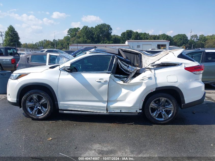 5TDYZRFH3KS312016 2019 Toyota Highlander Limited Platinum