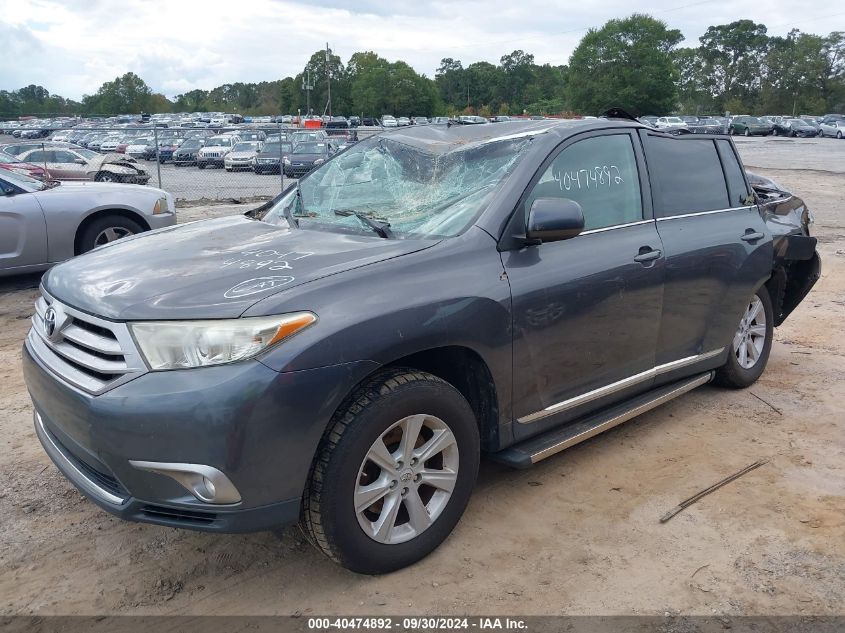 2013 Toyota Highlander Base Plus V6 VIN: 5TDBK3EH4DS180721 Lot: 40474892