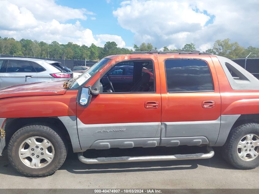 2002 Chevrolet Avalanche 1500 VIN: 3GNEK13T32G180964 Lot: 40474907