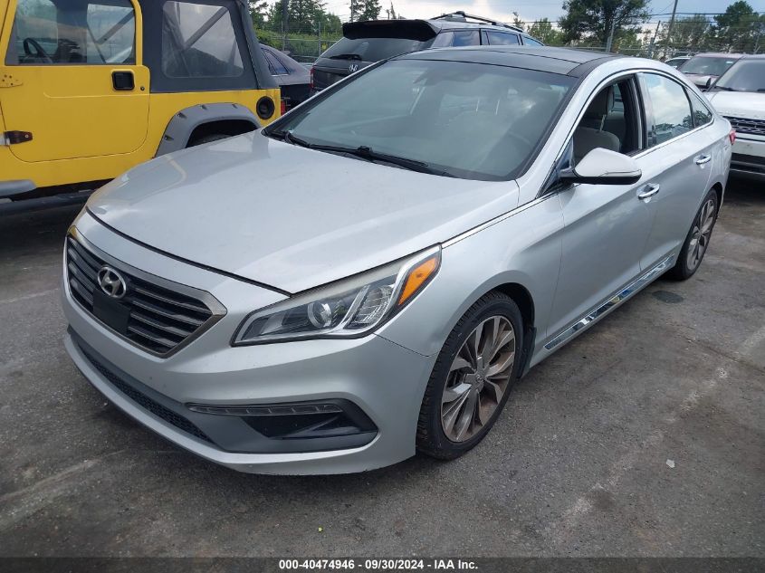 5NPE34ABXFH133042 2015 HYUNDAI SONATA - Image 2