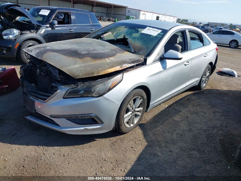 VIN 5NPE24AF3FH040353 2015 Hyundai Sonata, SE no.2