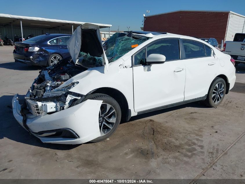 VIN 19XFB2F86FE105347 2015 Honda Civic, EX no.2