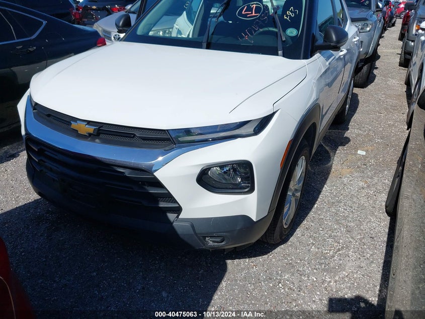 VIN KL79MMS2XNB141779 2022 CHEVROLET TRAILBLAZER FWD LS