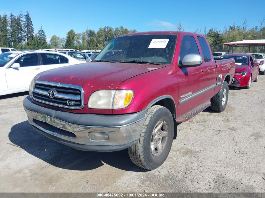 2000 Toyota Tundra Access Cab/Access Cab Sr5 VIN: 5TBRT3411YS012484 Lot: 40475092