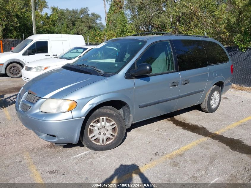 2005 Dodge Grand Caravan Se blue van gasoline 1D4GP24R65B166987 photo #3