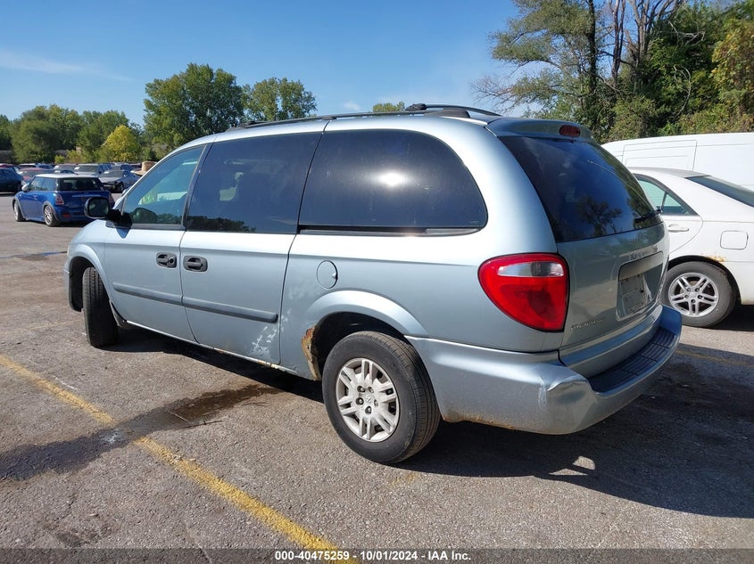 2005 Dodge Grand Caravan Se blue van gasoline 1D4GP24R65B166987 photo #4