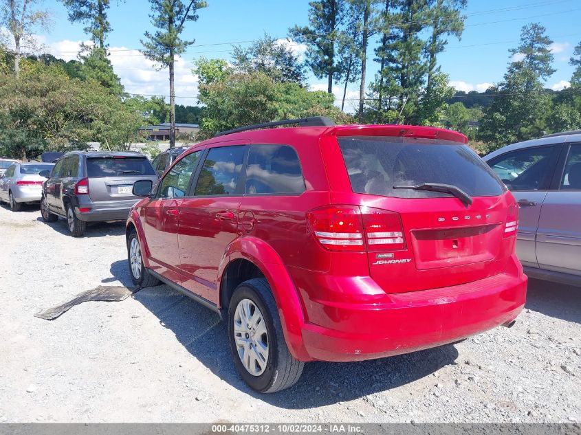 2016 Dodge Journey Se VIN: 3C4PDCAB0GT240456 Lot: 40475312