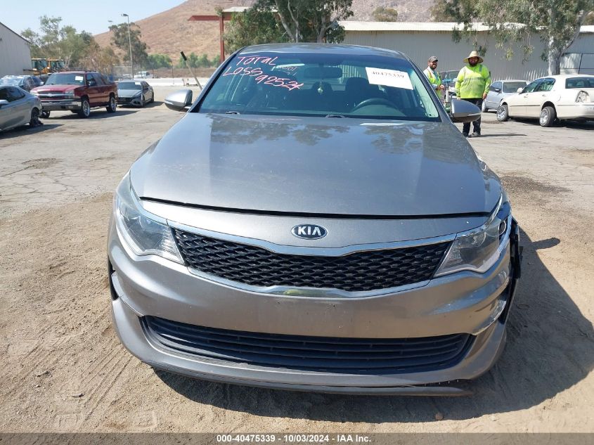 2016 Kia Optima Lx VIN: 5XXGT4L30GG099995 Lot: 40475339