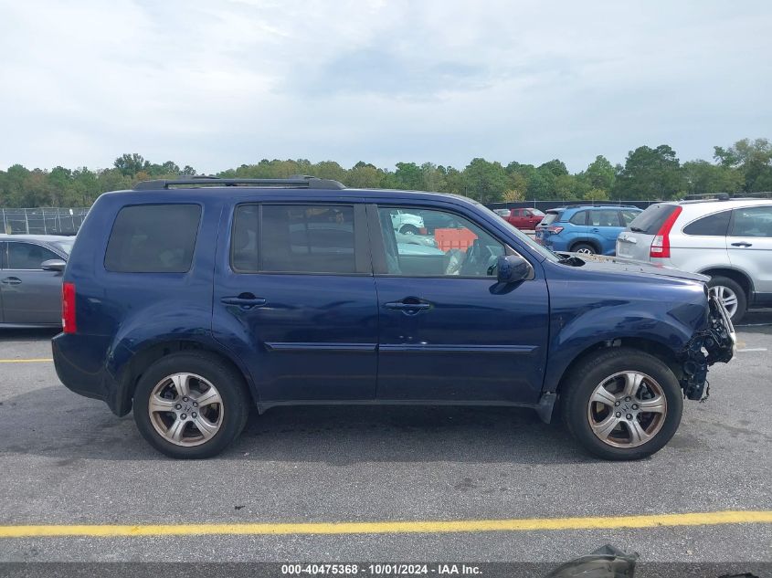 2014 Honda Pilot Exl VIN: 5FNYF3H50EB021183 Lot: 40475368