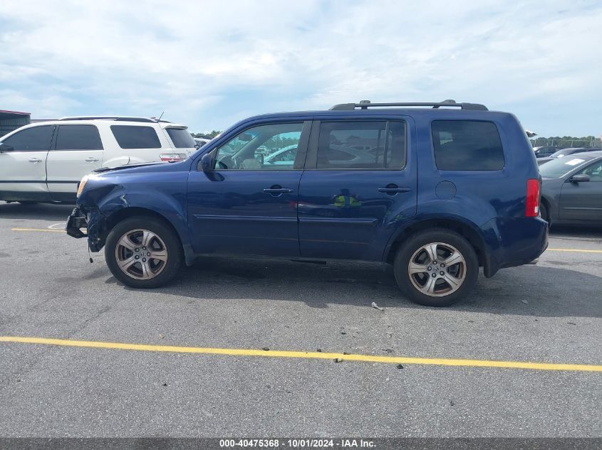 2014 Honda Pilot Exl VIN: 5FNYF3H50EB021183 Lot: 40475368