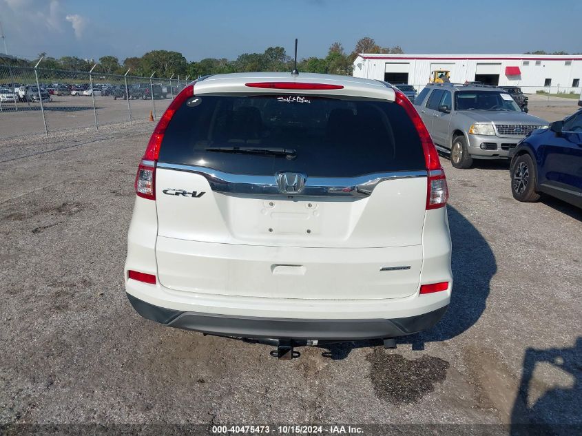 2016 Honda Cr-V Se VIN: 5J6RM3H41GL011581 Lot: 40475473