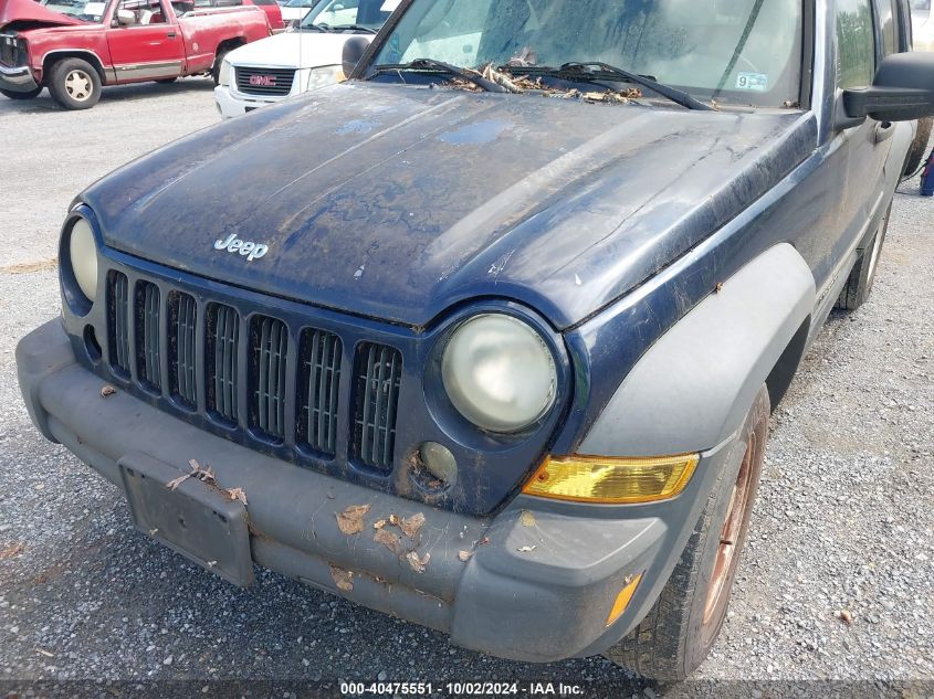 2007 Jeep Liberty Sport VIN: 1J4GK48K37W525707 Lot: 40475551