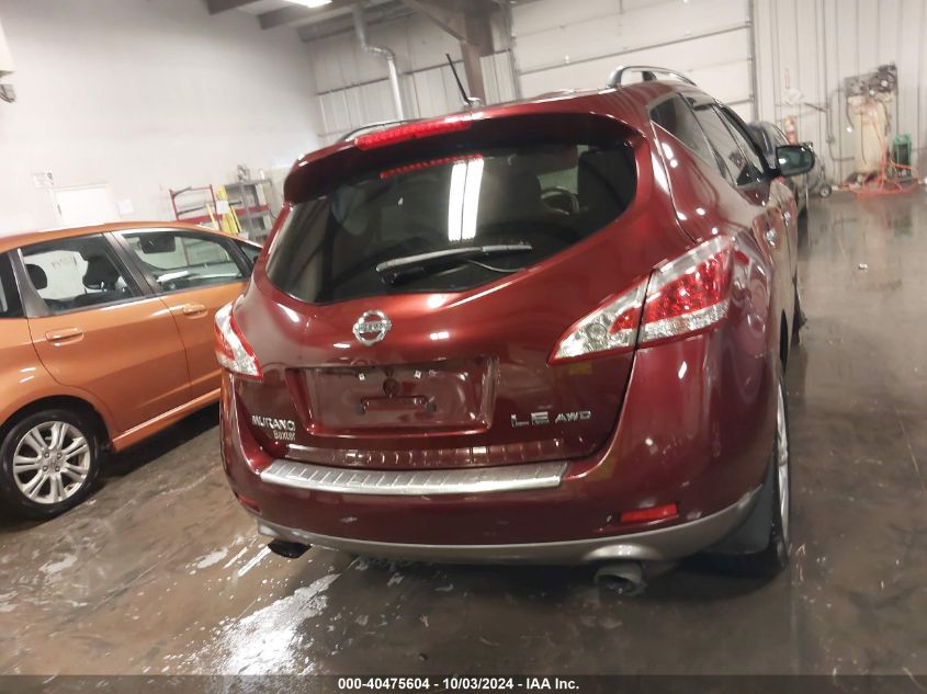 JN8AZ1MW8BW177981 2011 Nissan Murano Le