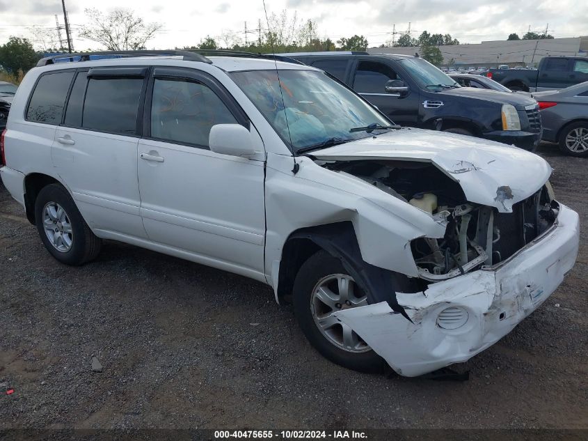 2002 Toyota Highlander V6 VIN: JTEGF21A620054319 Lot: 40475655