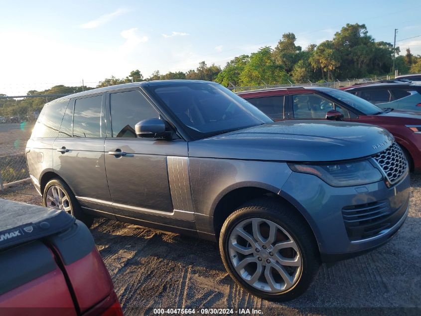 2019 Land Rover Range Rover 3.0L V6 Supercharged Hse VIN: SALGS2SV9KA554320 Lot: 40475664