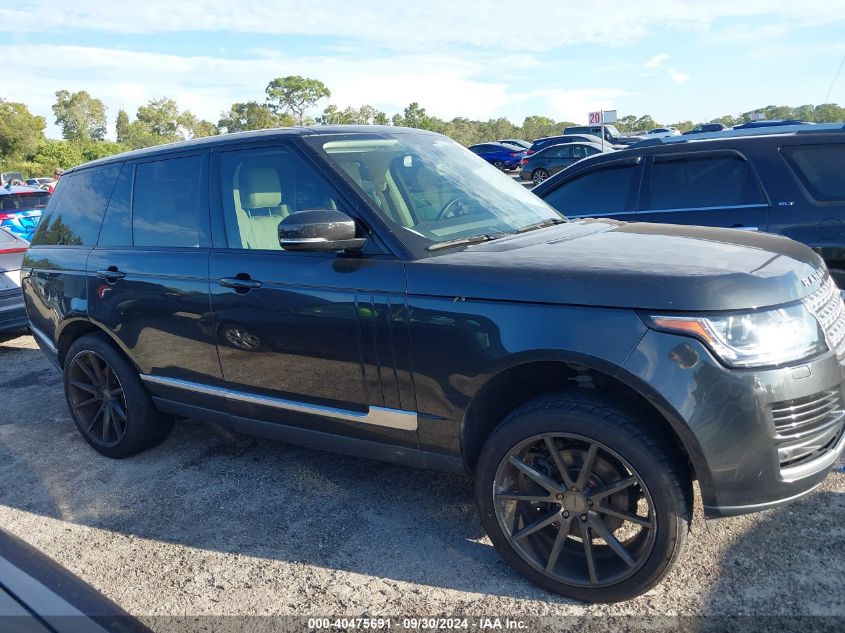 2015 Land Rover Range Rover 3.0L V6 Supercharged Hse VIN: SALGS2VFXFA208822 Lot: 40475691