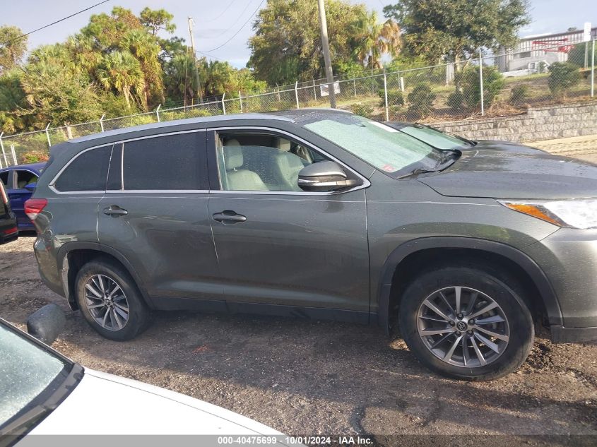 2019 Toyota Highlander Se/Xle VIN: 5TDJZRFH1KS978891 Lot: 40475699