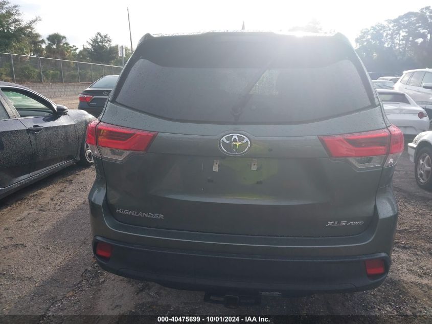 2019 Toyota Highlander Se/Xle VIN: 5TDJZRFH1KS978891 Lot: 40475699