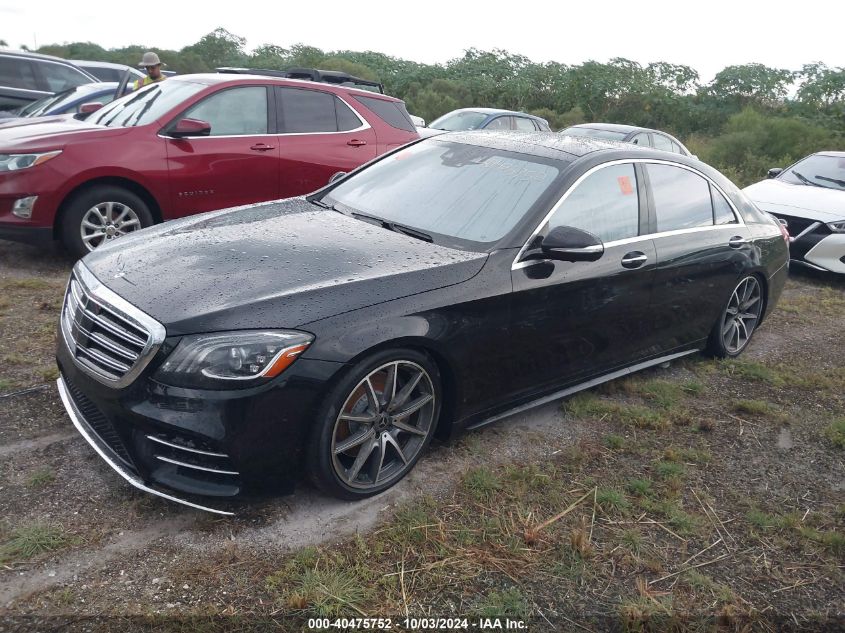 WDDUG8DB0KA429424 2019 MERCEDES-BENZ S CLASS - Image 2