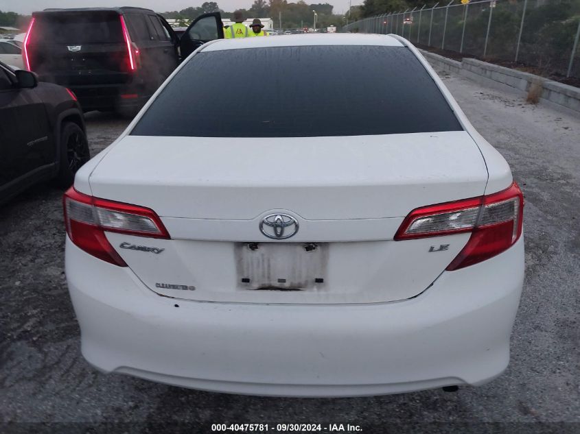 2013 Toyota Camry Le VIN: 4T1BF1FK4DU296737 Lot: 40475781