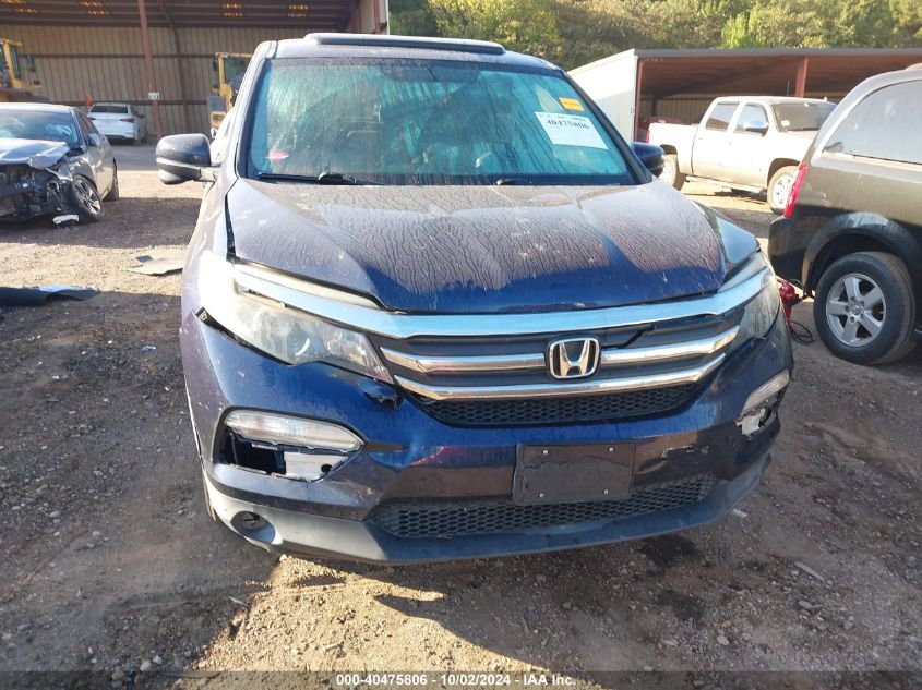 2016 Honda Pilot Ex-L VIN: 5FNYF5H58GB006946 Lot: 40475806