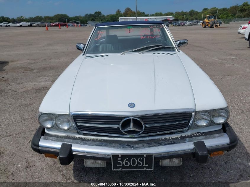 WDBBA48D1HA069613 1987 Mercedes-Benz 560 Sl